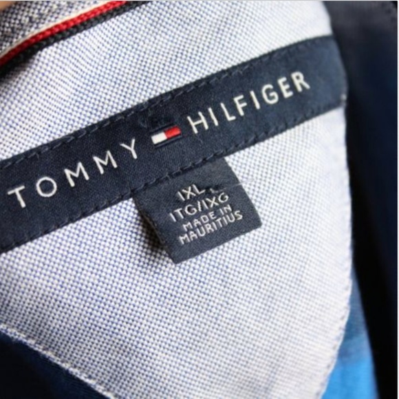 Tommy Hilfiger Men's Button Down Shirt XL Blue - Picture 6 of 6